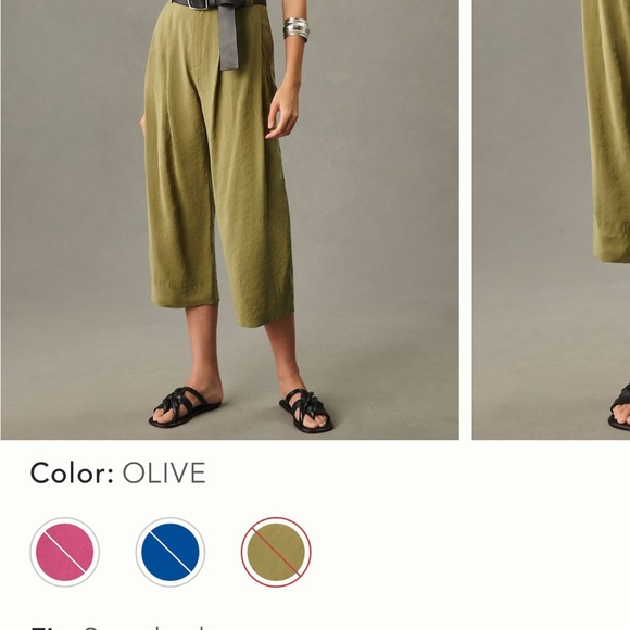 Anthropologie Pants - Anthropologie Olive Cropped Pants
